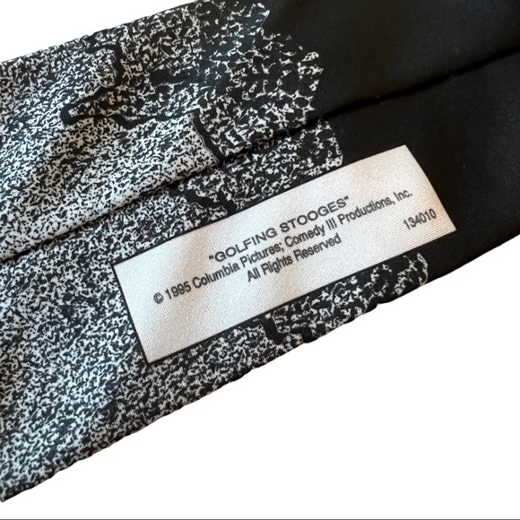 Vintage Ralph Marlin “Golf Stooges” 1995 Mens Tie - Picture 3 of 7